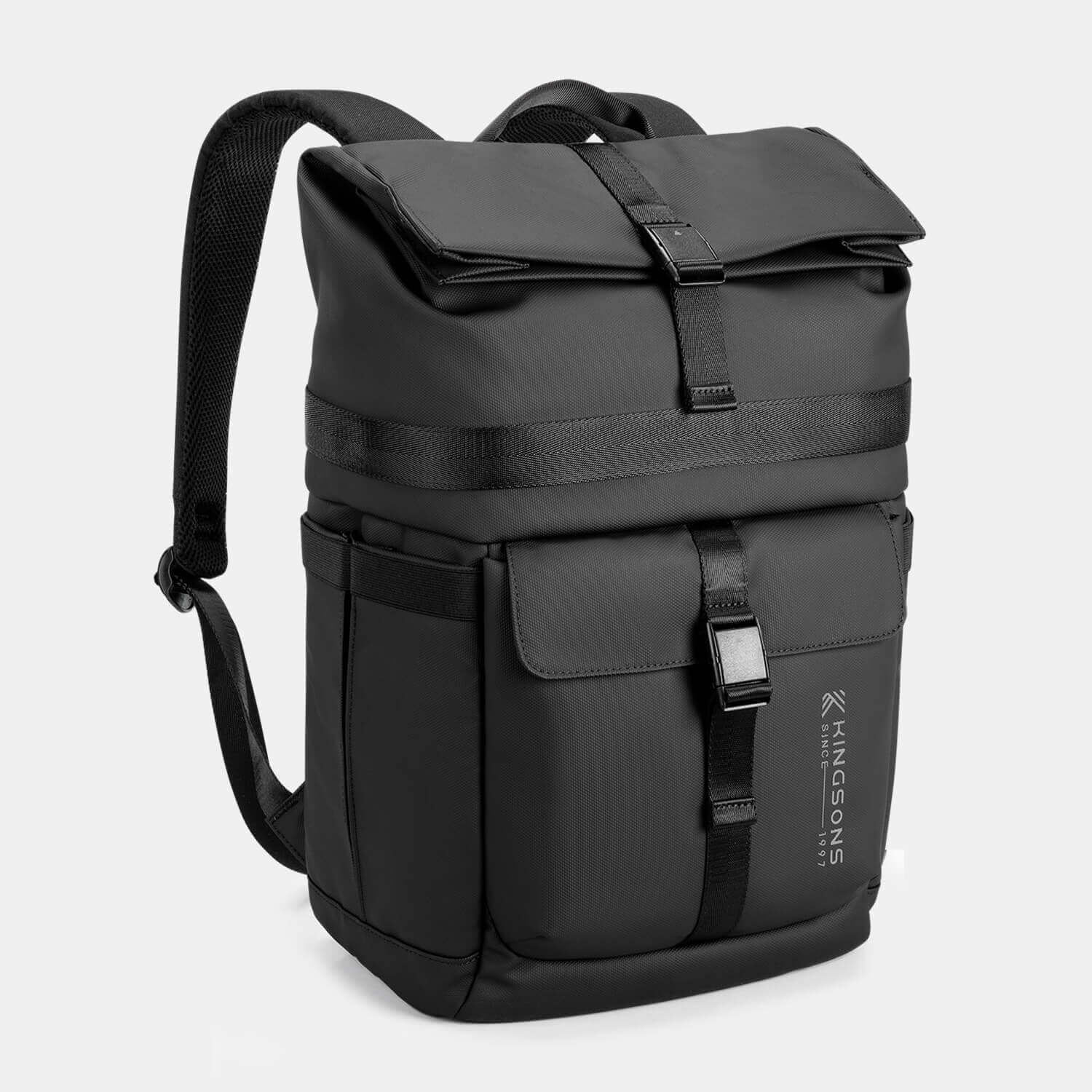 kingsons 25L urban roll top weekender backpack - KS3333W