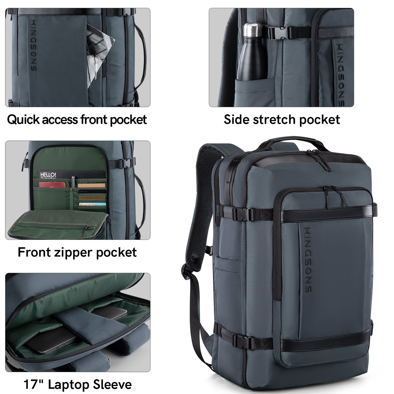 Kingsons 35L Large Capacity Travel Backpack - ks3264w