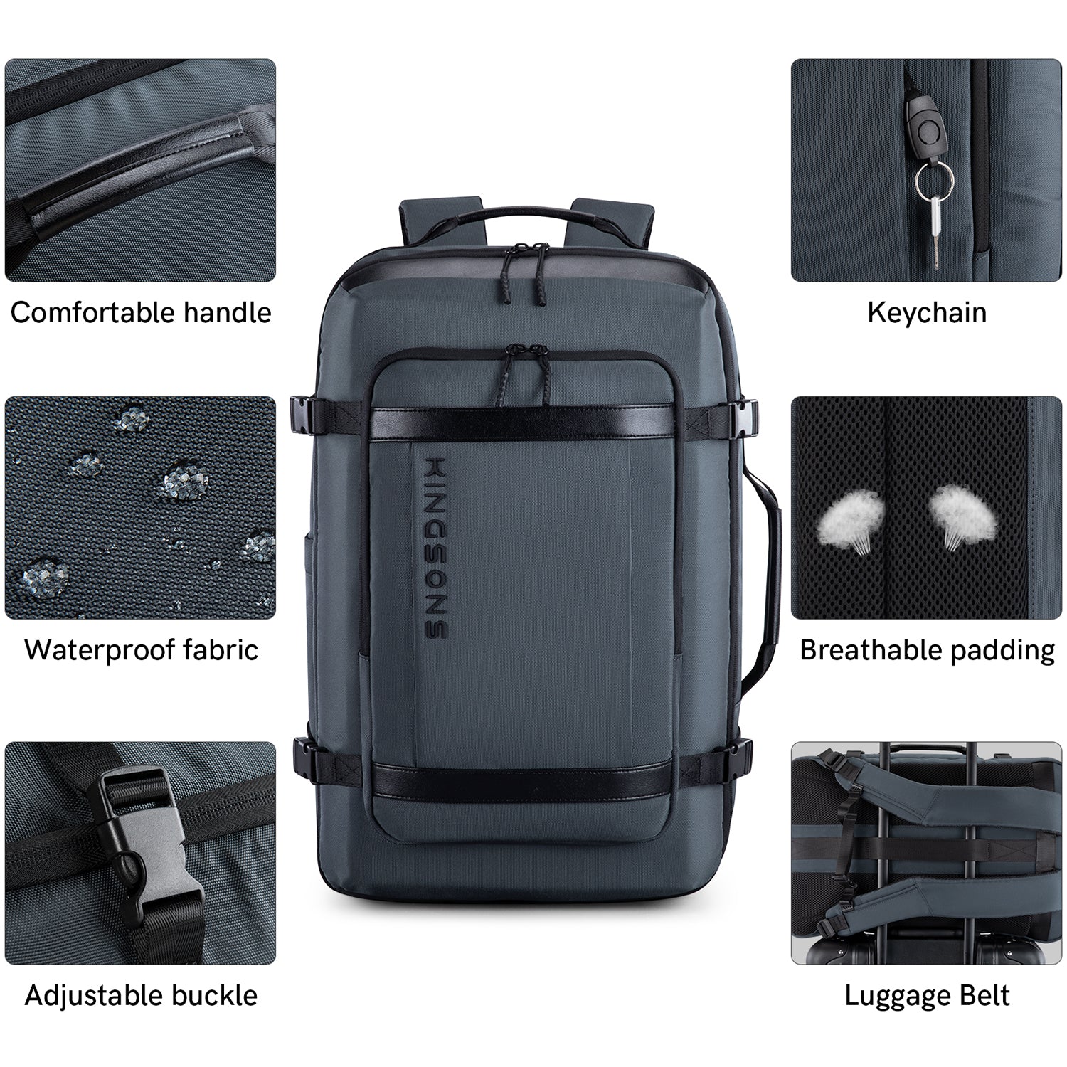 Kingsons 35L Large Capacity Travel Backpack - ks3264w