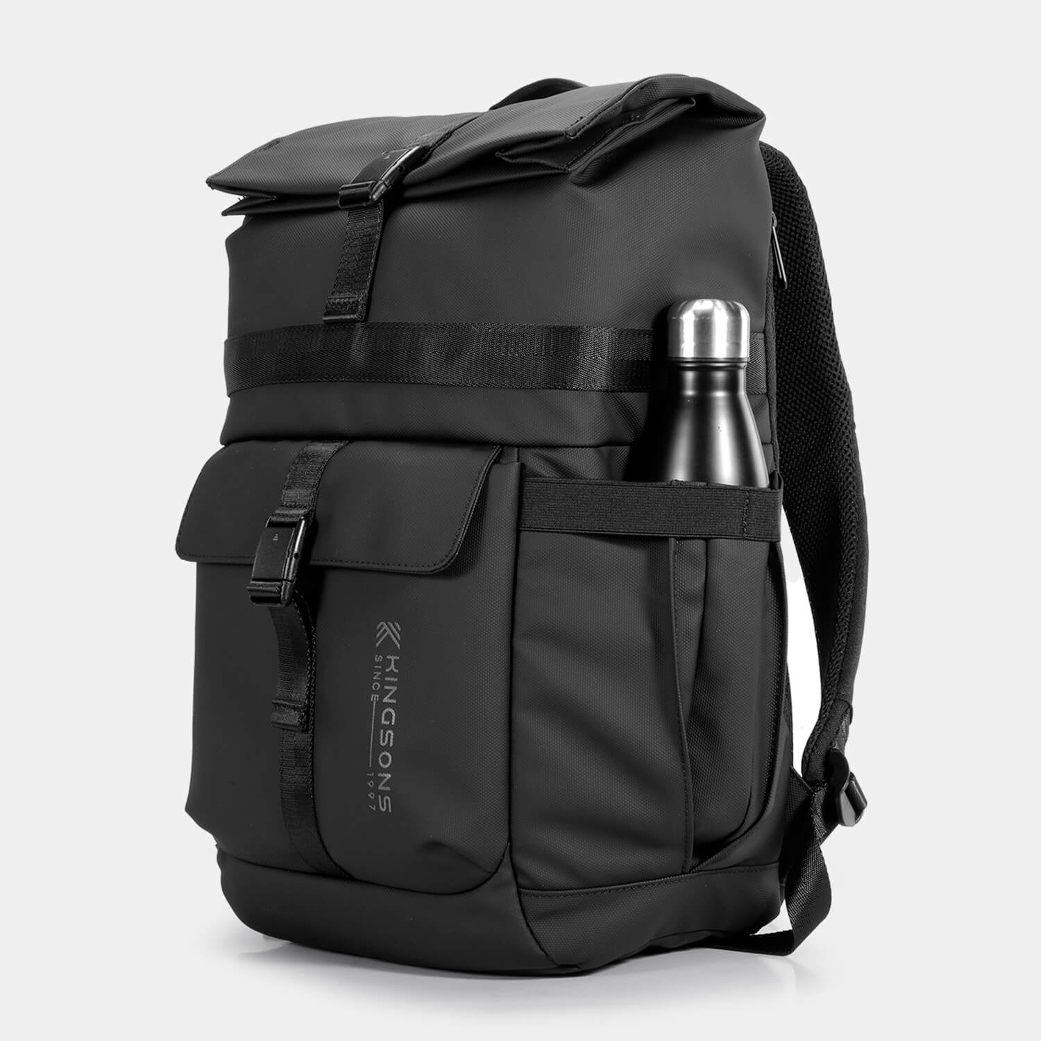 kingsons 25L urban roll top weekender backpack - KS3333W