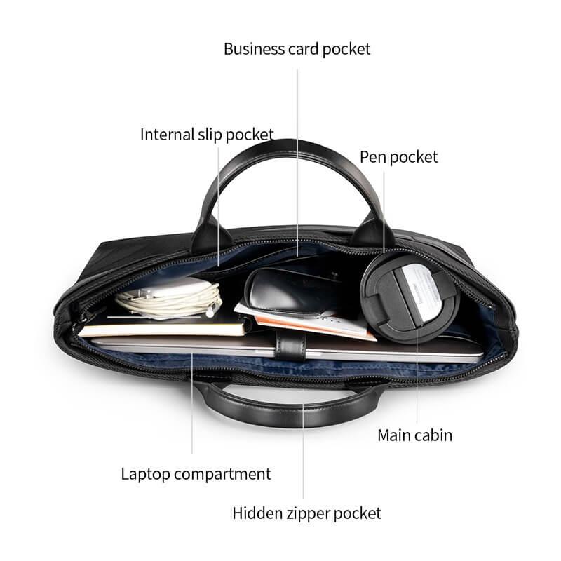 Kingsons laptop bag ks3257w with multiple pockets for various items